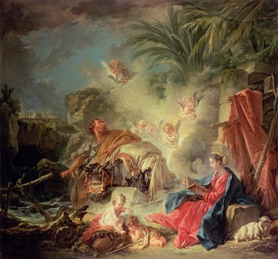 The Rest on the Flight into Egypt by François Boucher